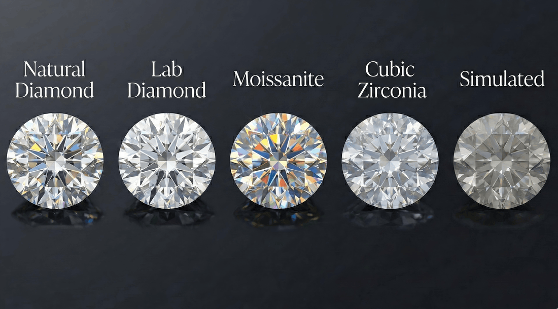 5-Way Battle: Lab Diamonds vs. Moissanite vs. Natural vs. Simulated vs. CZ - La Pretti