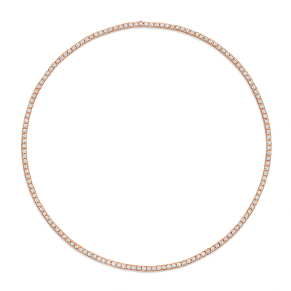 Classic Moissanite Tennis Necklace Chain - La Pretti