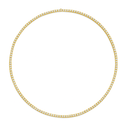 Classic Moissanite Tennis Necklace Chain - La Pretti